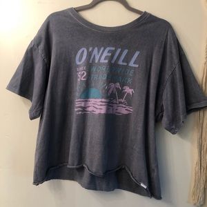 o’neill cropped beachy t shirt